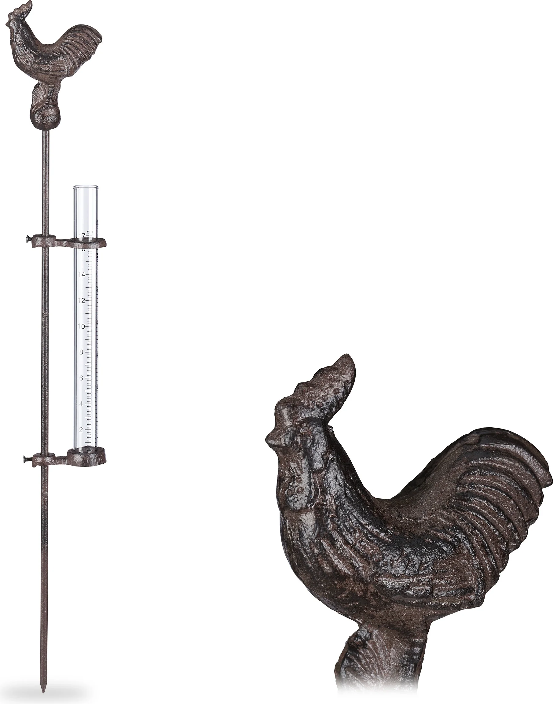 Relaxdays Rain Gauge Cockerel 1 Relaxdays Rain Gauge Cockerel