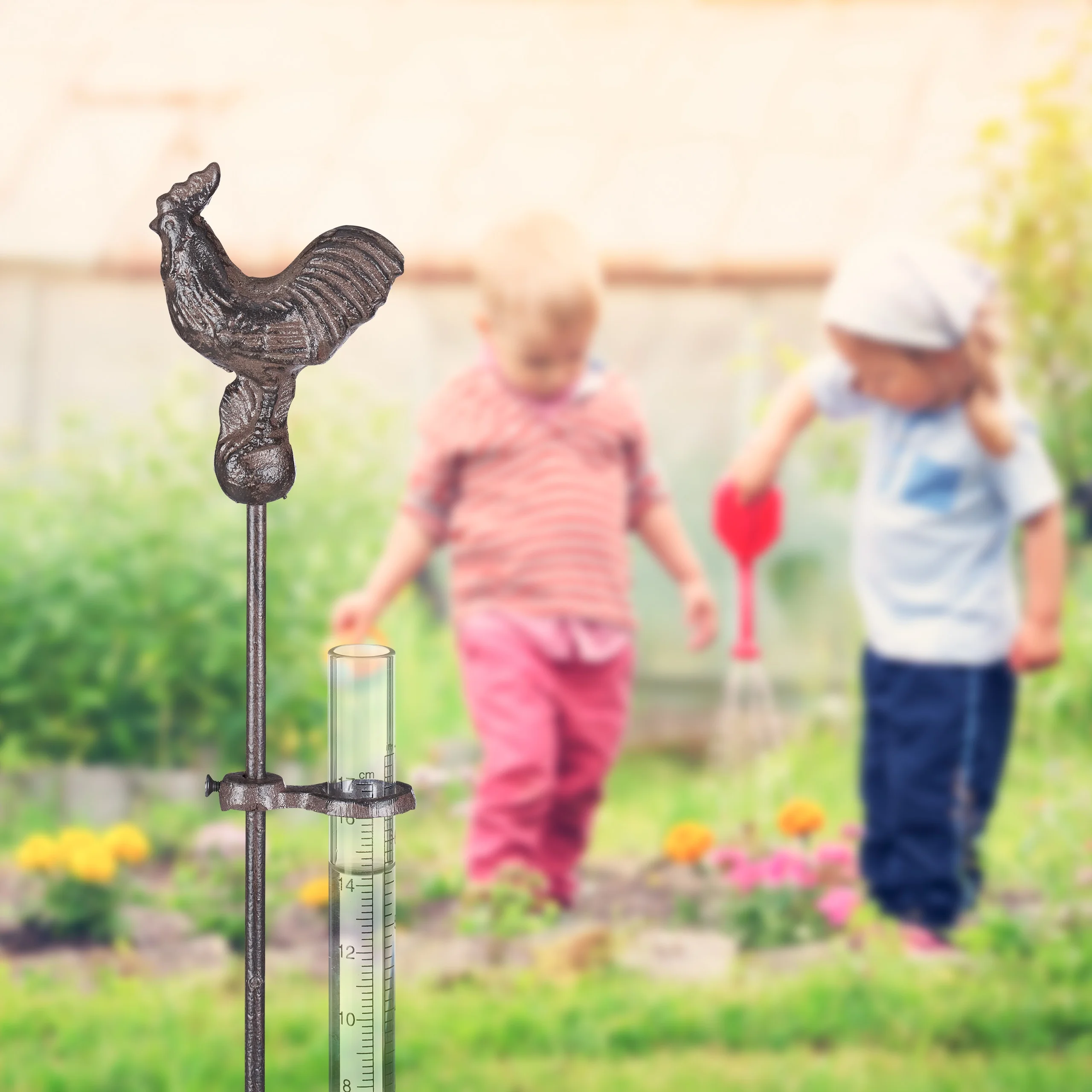 Relaxdays Rain Gauge Cockerel 6 Relaxdays Rain Gauge Cockerel - Image 6