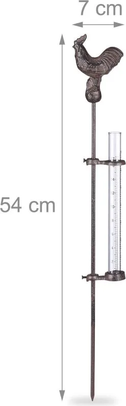 Relaxdays Rain Gauge Cockerel 10 Relaxdays Rain Gauge Cockerel -thermometer shop 10026416 0 4 be3f04e60b78bfce8d2bf40556939781