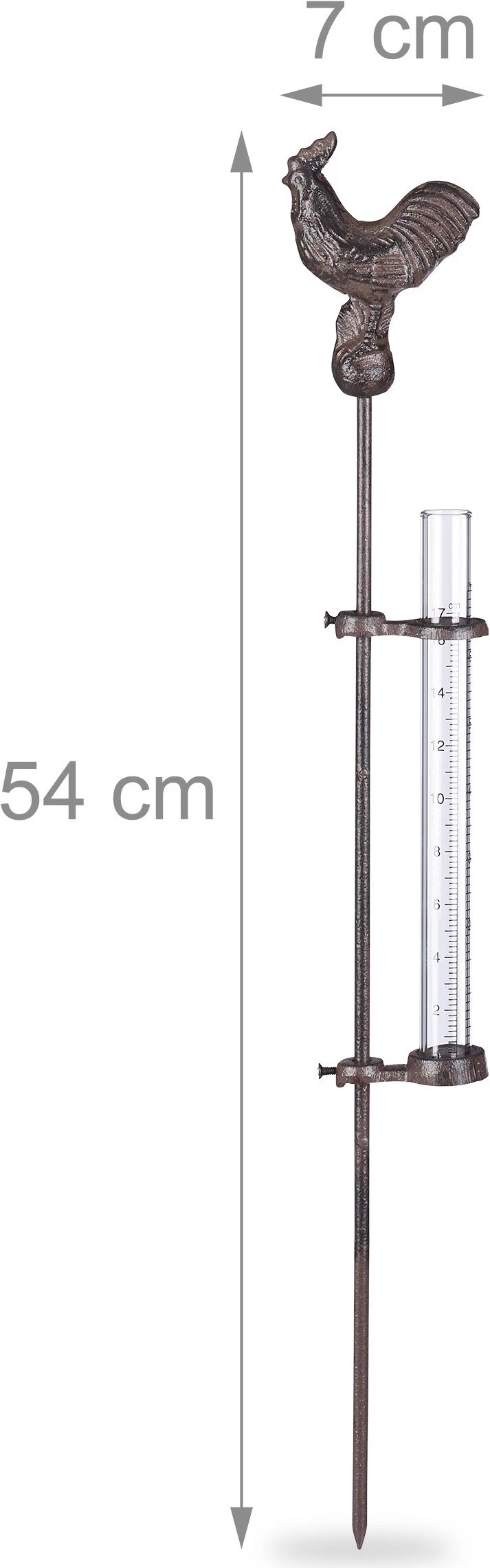Relaxdays Rain Gauge Cockerel 4 Relaxdays Rain Gauge Cockerel - Image 4