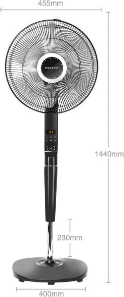 Aigostar Electronic Stand Fan ，220-240V,50HZ VDE/ Hansa