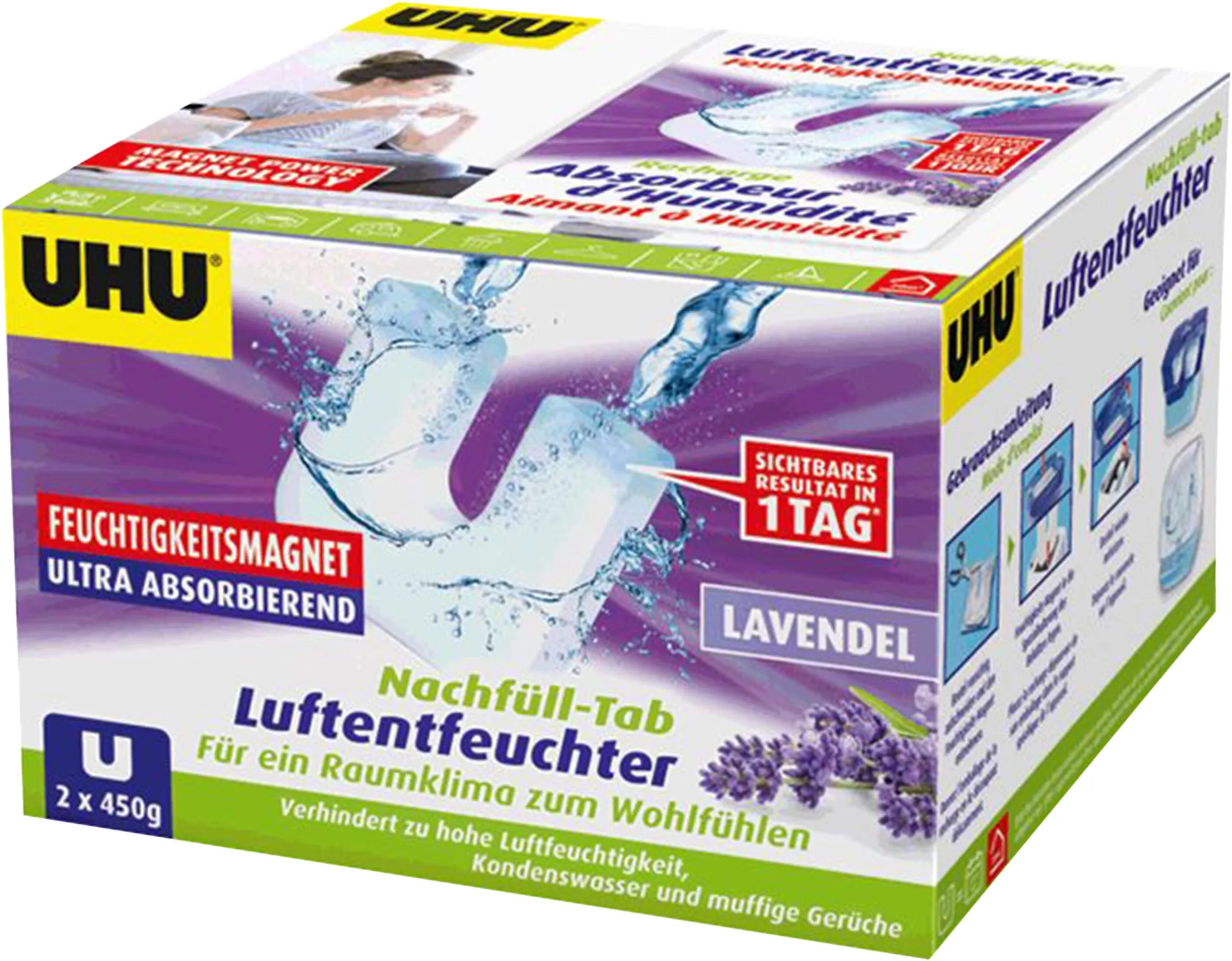 UHU® UHU Air Max® Dehumidifier Refill Moisture Magnet Lavender 1 UHU® UHU Air Max® Dehumidifier Refill Moisture Magnet Lavender