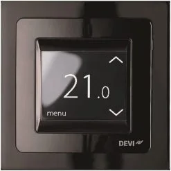 Devi DEVIreg Touch Black 140F1069 UP Clock Thermostat 16A, 230V With Frame