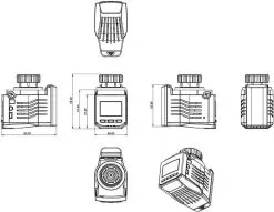 Elektrobock 174 HD13-L Radiator Thermostat Electronic 3 To 40 °C -thermometer shop 4d43a106 8379 4b09 b243 adffca06cd35