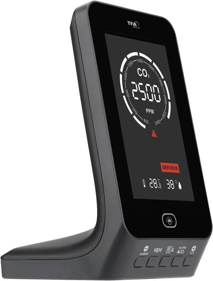 TFA AIRCONTROL UP Single Beam 31.5011.10 CO2 Indicator / CO2 Meter 1 TFA AIRCONTROL UP Single Beam 31.5011.10 CO2 Indicator / CO2 Meter