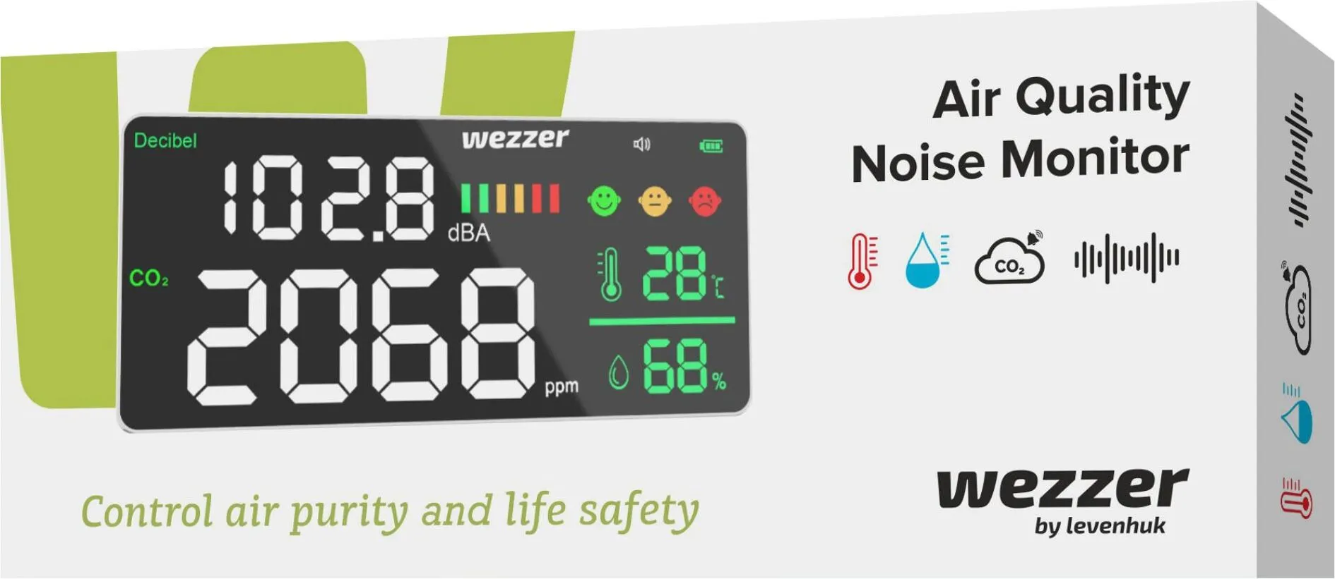 Levenhuk Wezzer Air PRO CN20 Air Quality Noise Monitor 3 Levenhuk Wezzer Air PRO CN20 Air Quality Noise Monitor - Image 3