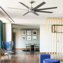 Faro Century 7 Faro Century -thermometer shop Energiespar Deckenventilator Century Nickel mit LED 3355400 3355400 335540