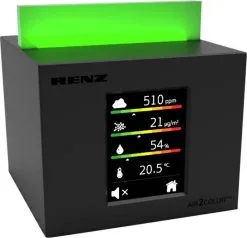 Renz Air Quality Sensor Air2Color Pro Air Quality Meter With Traffic Light System