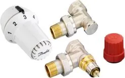 Danfoss HOMERA Thermostatic Valve DN5 Angle Back