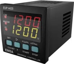 Enda EUP4420-230 PID Universal Controller Pt100, J, K, L, T, S, R SSR, Relay 8A (W X H) 48mm X 48mm