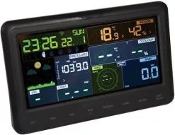 Perel WIFI INDOOR & OUTDOOR WEATHER STATION WITH LARGE COLOUR DISPLAY -thermometer shop wc224 detail